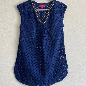 Lilly Pulitzer blue swim coverup